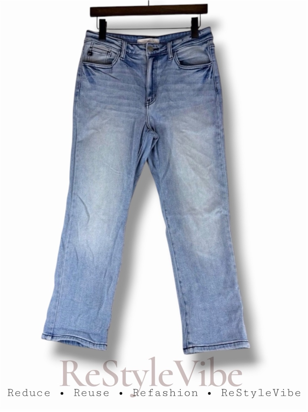 KANCAN Women’s Size 11/29 Denim Jeans High Rise Fit Cropped Capri Style Stretch